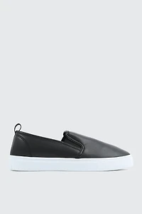 Ardene Slip On Sneakers in Black | Size