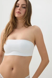 Ardene TRUNUDE Invisible Bandeau in White | Size | Nylon/Elastane | Microfiber
