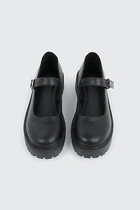 Chaussures Mary Jane à semelle crantée