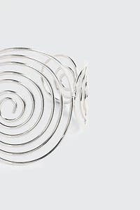 Bracelet manchette à spirales