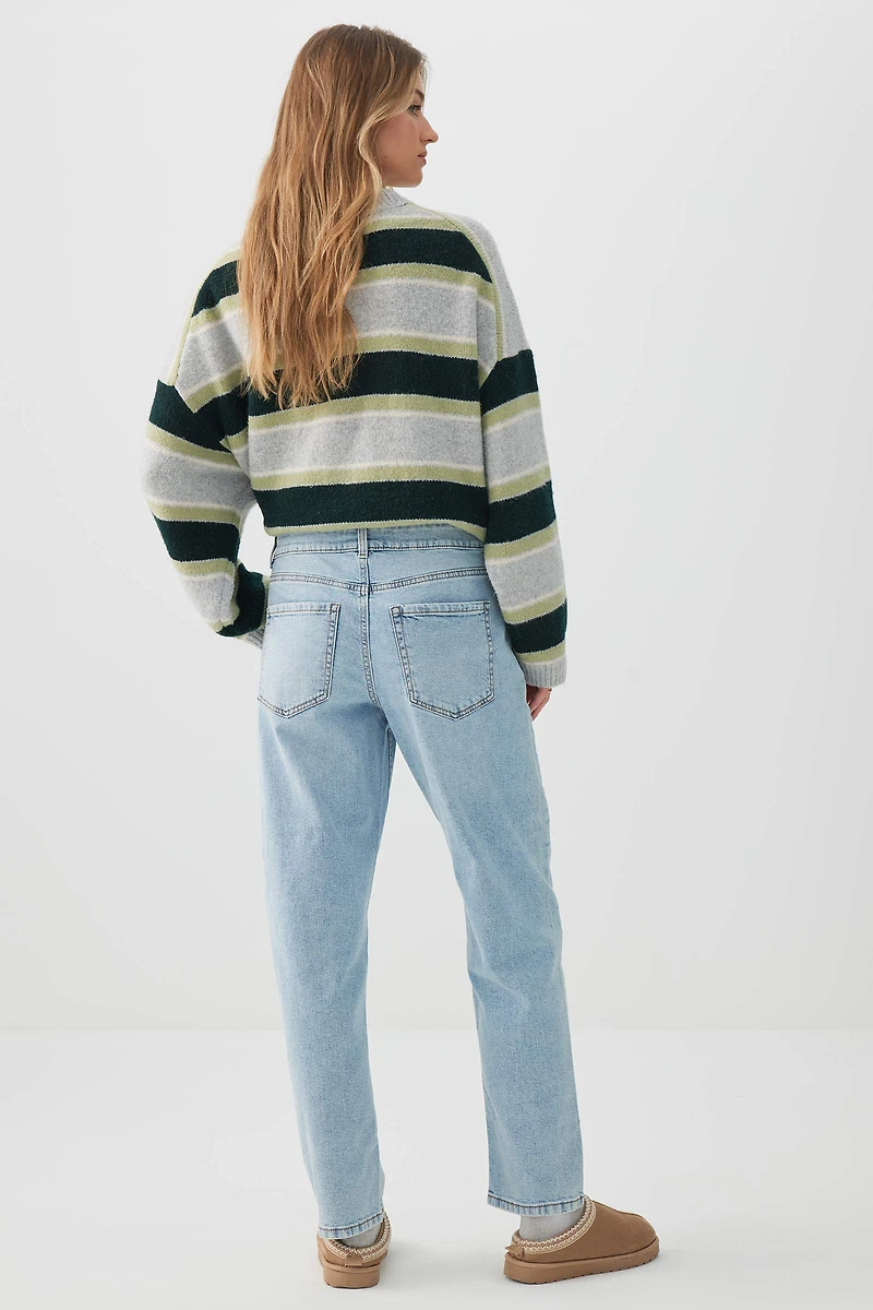 Le jean Muse coupe mom et taille haute