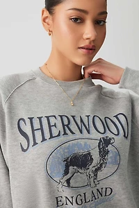 Chandail à col rond en molleton destination