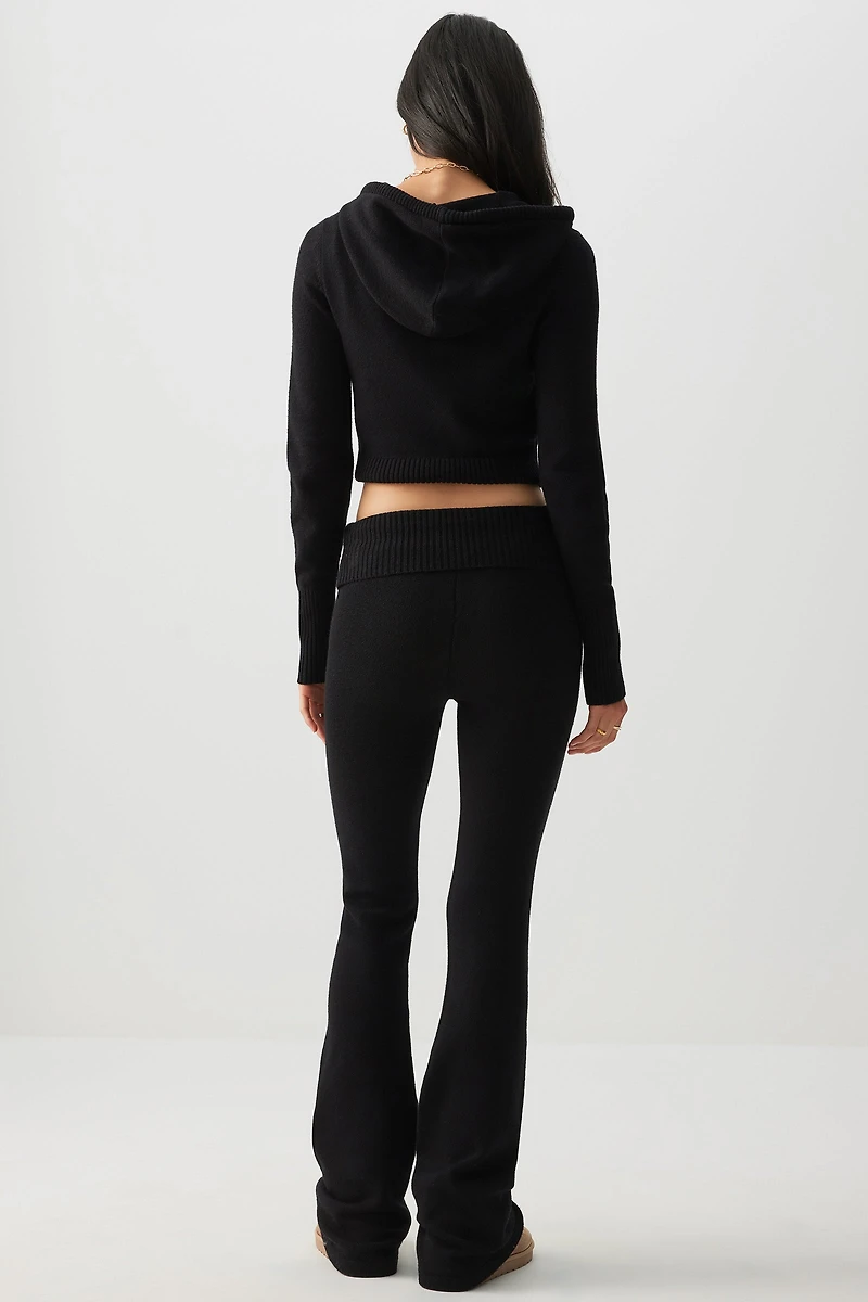 Pantalon évasé à taille repliable