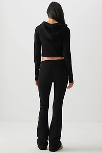 Pantalon évasé à taille repliable