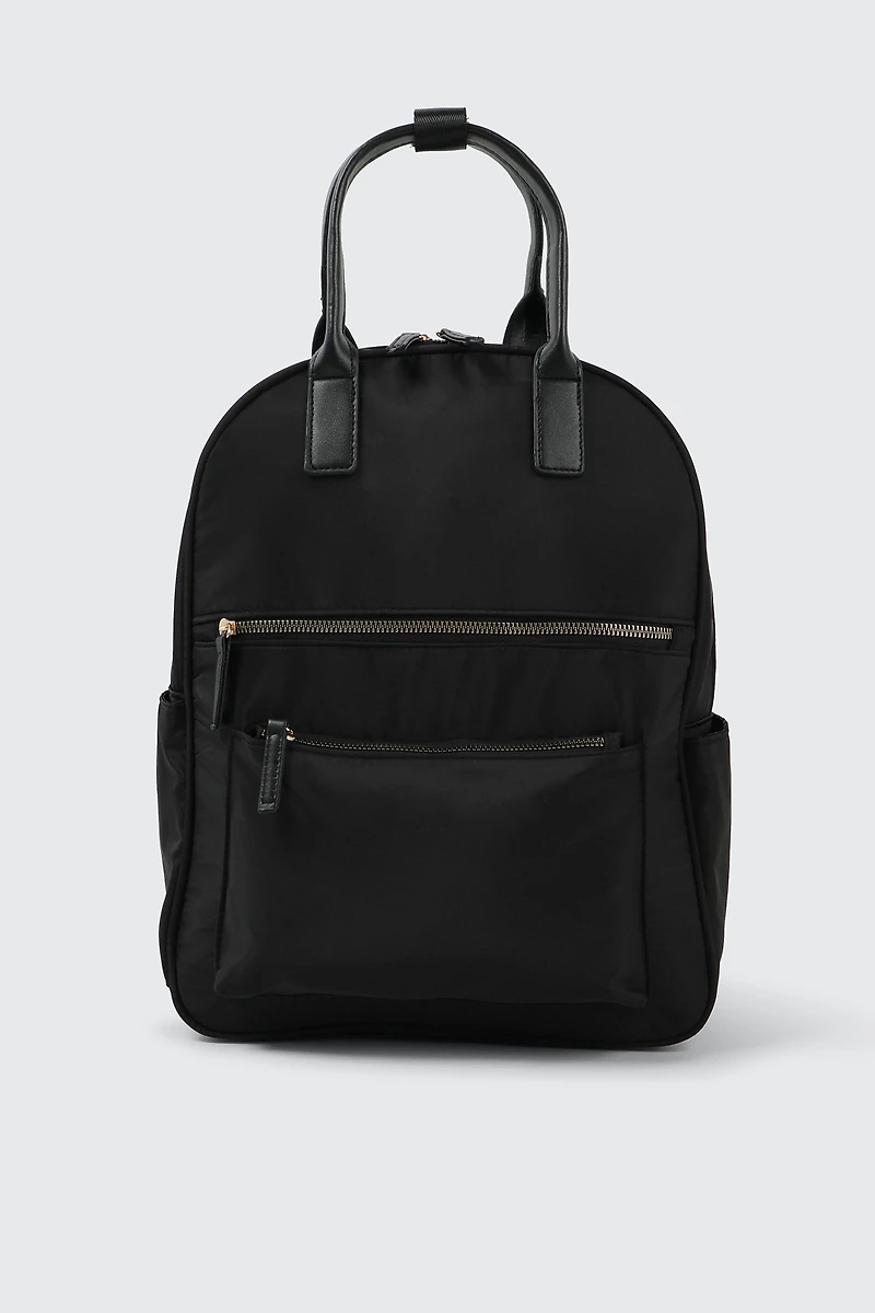 Ardene Nylon Backpack in Black | 100% Recycled Polyester | Eco-Conscious