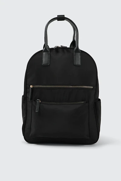 Ardene Nylon Backpack in Black | 100% Recycled Polyester | Eco-Conscious