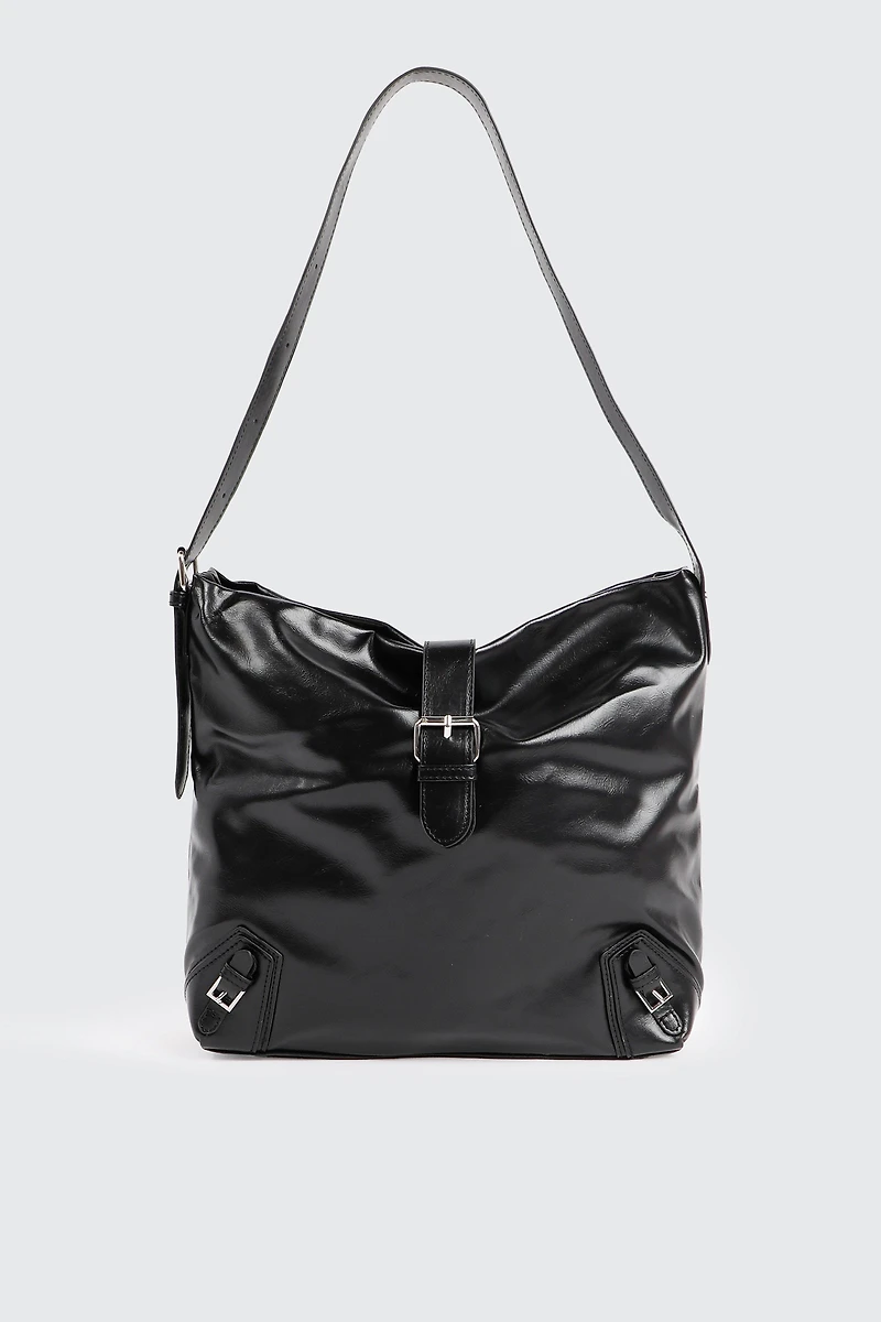 Grand sac fourre-tout à détail de boucles