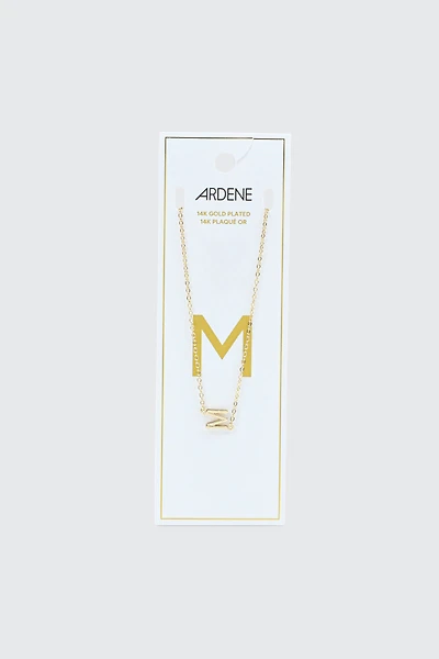 Ardene 14K Gold Plated Initial Necklace