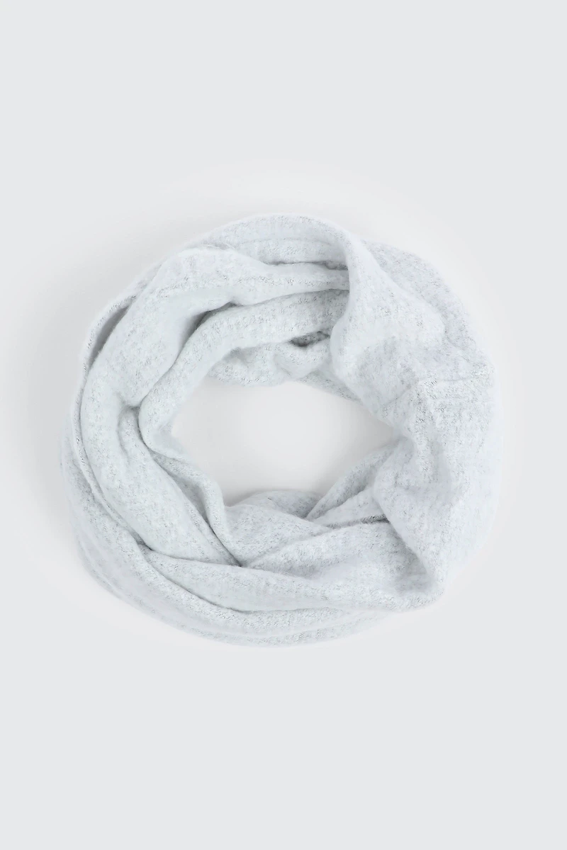 Ardene Heavy Knit Infinity Scarf in Grey | Polyester