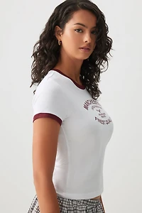 T-shirt destination à bordures contrastantes