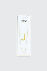 Ardene 14K Gold Plated Initial J Necklace