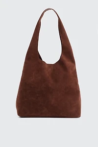 Sac d'épaule en faux suède