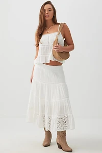 Camisole à bordure en crochet