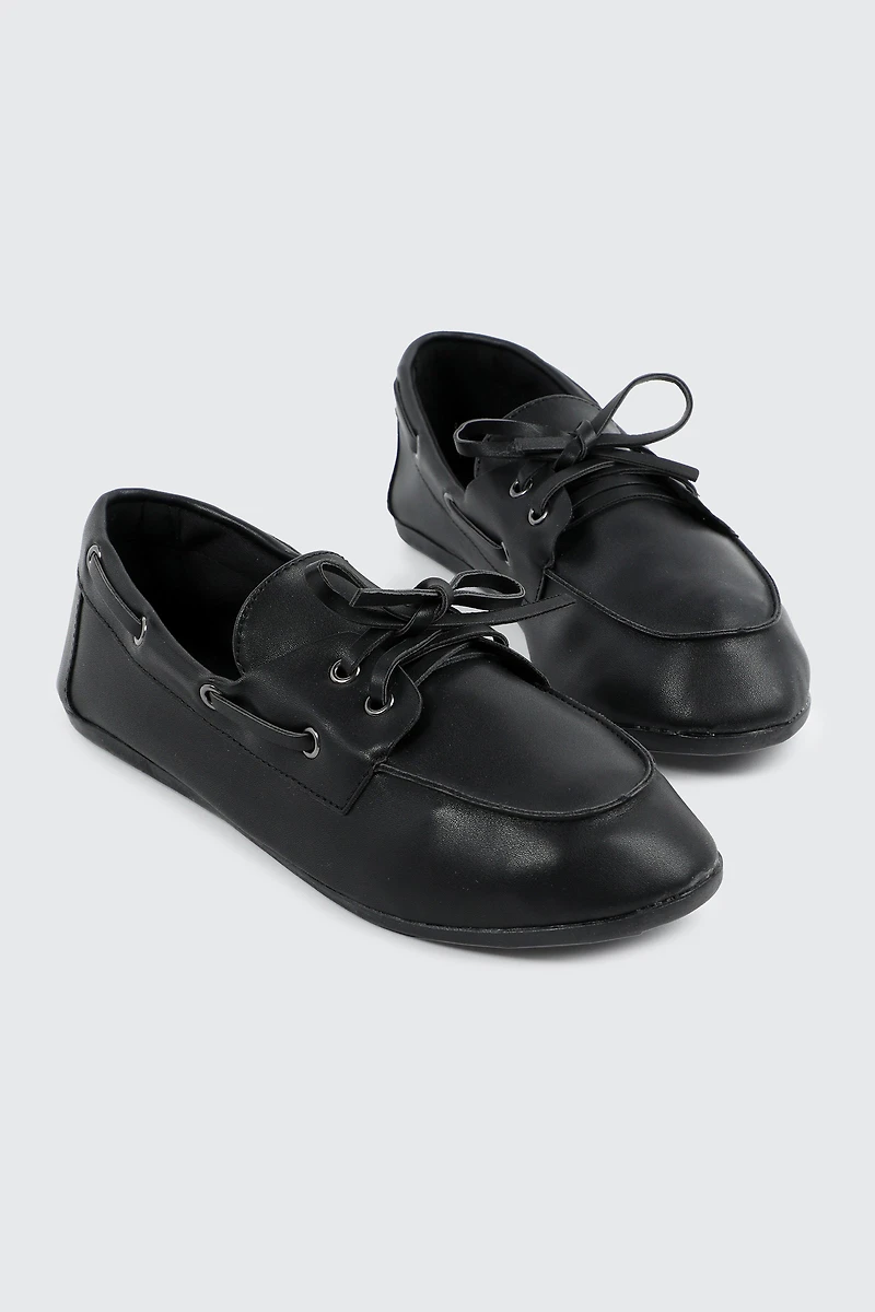 Mocassins bateau en faux cuir