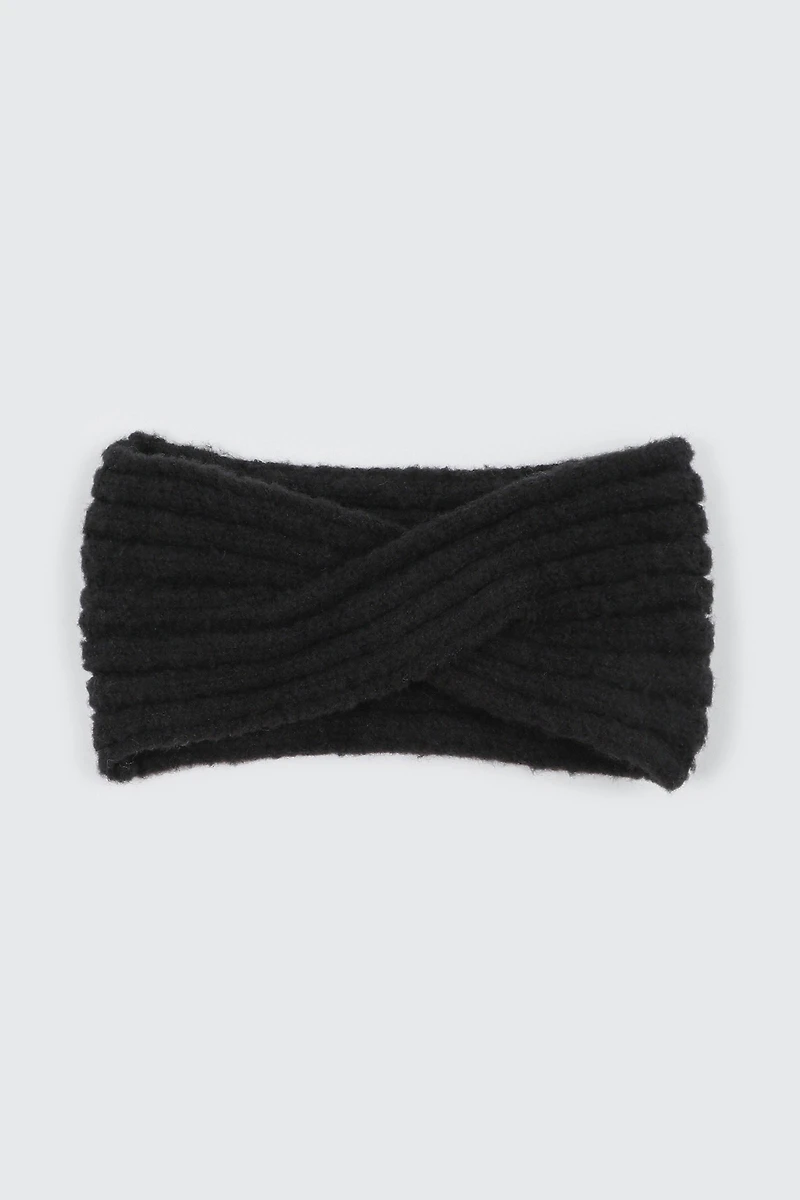 Ardene Twist Headband in Black | 100% Acrylic