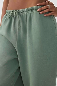 Pantalon de jogging à jambe large délavé