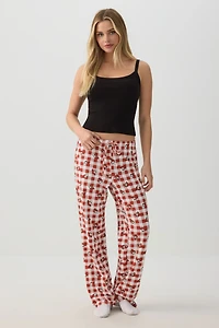 Ardene My Melody Straight Leg PJ Pants in Red | Size | Polyester/Spandex