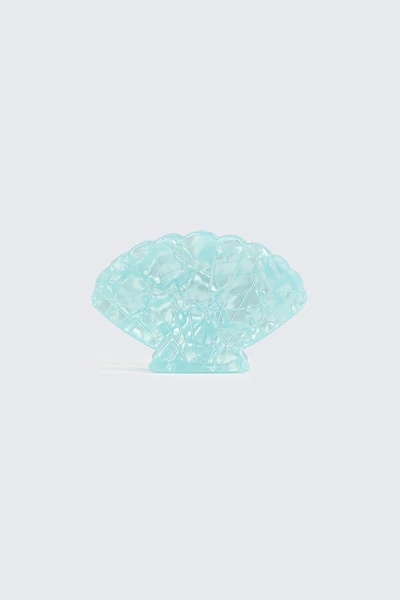 Ardene Seashell Hair Claw in Light Blue