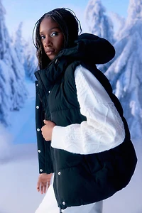 Ardene The Everyday Puff Vest in Midnight Haze | Size | Polyester