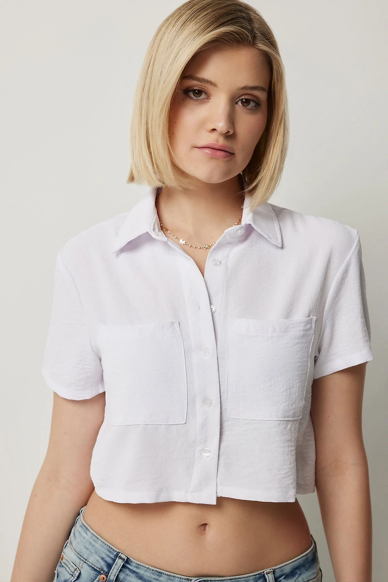 Chemise à manches courtes légère et décontractée