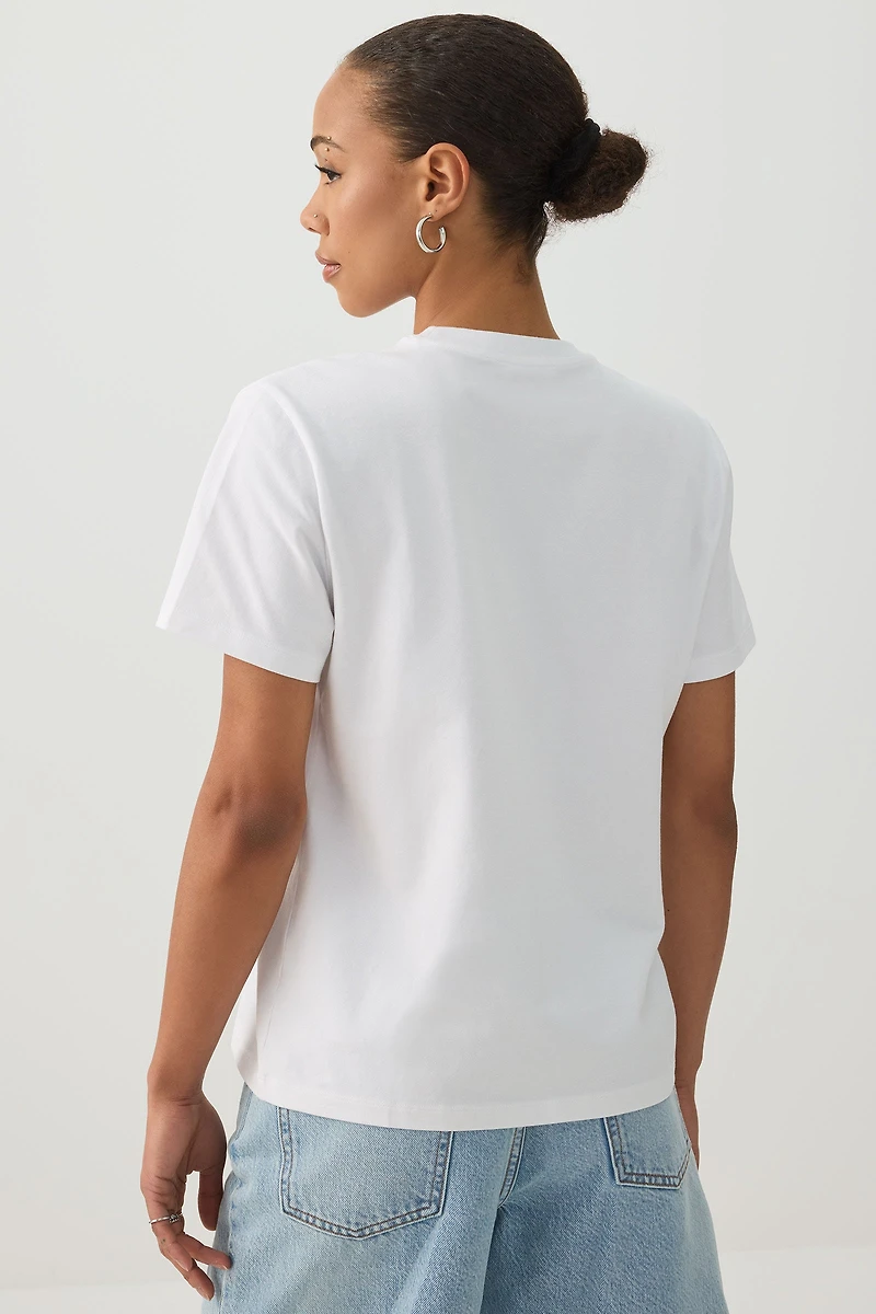 T-shirt détendu à manches courtes Basic