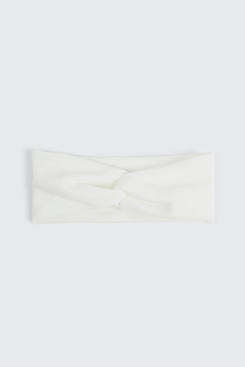 Ardene Super Soft Twist Headwrap in White | Polyester