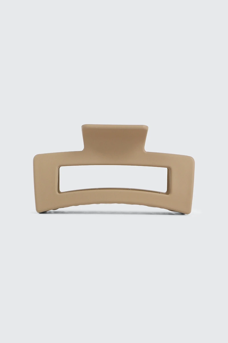 Ardene Cutout Hair Claw in Beige
