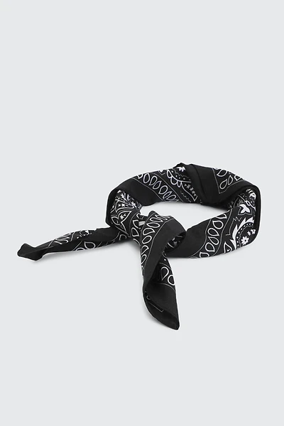 Ardene Black Paisley Bandana | Polyester