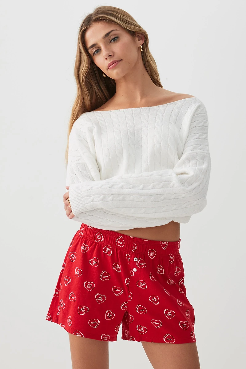 Duo de boxeurs unisexes cerises et bonbons