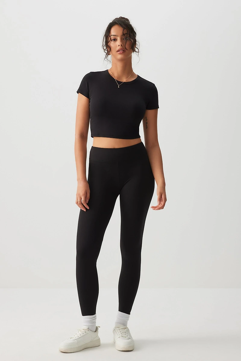 Ardene Butter Leggings in Black | Size XS | Nylon/Elastane