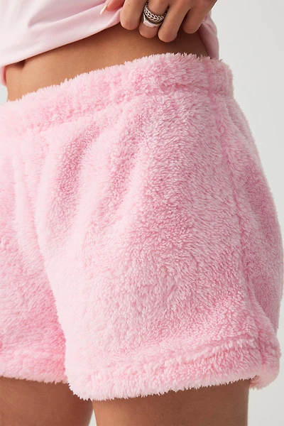 Ardene DREAMPLUSH Boxer Shorts in Light Pink | Size | Polyester | Eco-Conscious