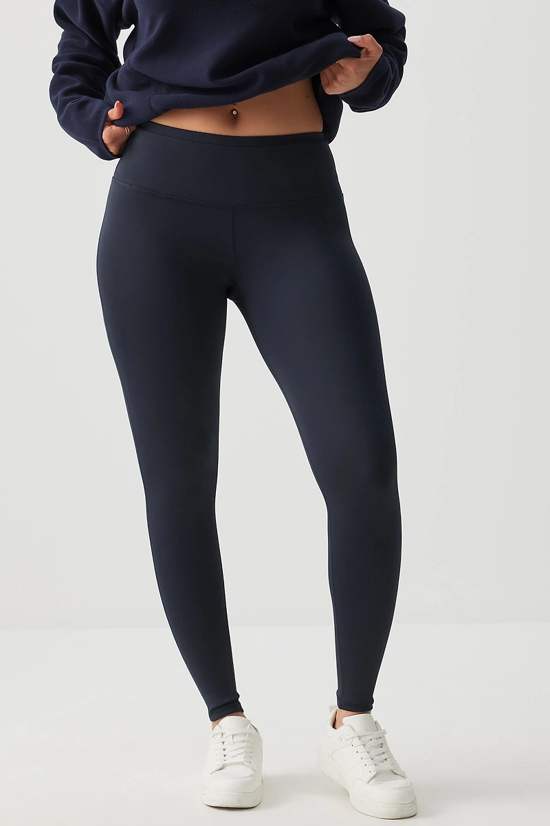 Legging à bande de taille double