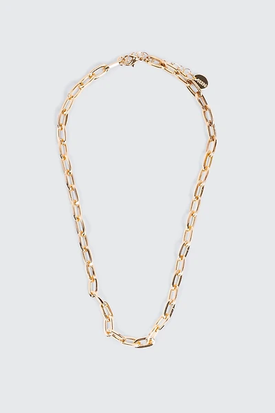 Ardene Paper Clip Chain Necklace in Gold | Eco-Conscious | 100% Recycled