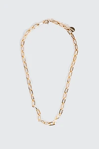 Ardene Paper Clip Chain Necklace in Gold | Eco-Conscious | 100% Recycled