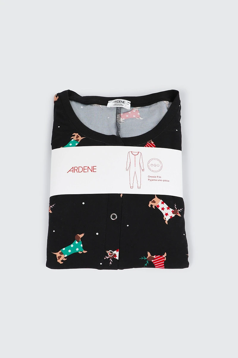 Pyjama une-pièce en tissu HUSHKNIT