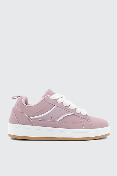 Ardene Faux Suede Sneakers in Medium Purple | Size
