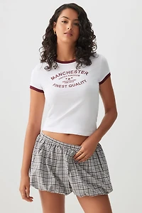 T-shirt destination à bordures contrastantes