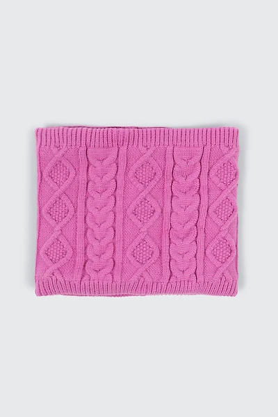 Ardene Kids Fleece Lined Neck Warmer in Medium Pink | Polyester/Rayon/Nylon