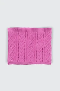 Ardene Kids Fleece Lined Neck Warmer in Medium Pink | Polyester/Rayon/Nylon