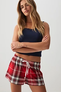 Ardene HUSHKNIT Boxer Shorts in Red | Size | Polyester/Elastane | Eco-Conscious