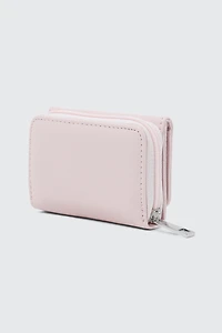 Portefeuille plié à détail de breloque cœur