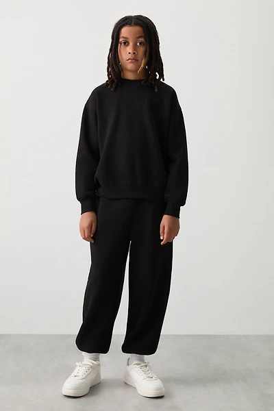 Ardene Kids Solid Sweatpants in | Size | Polyester/Cotton | Fleece-Lined