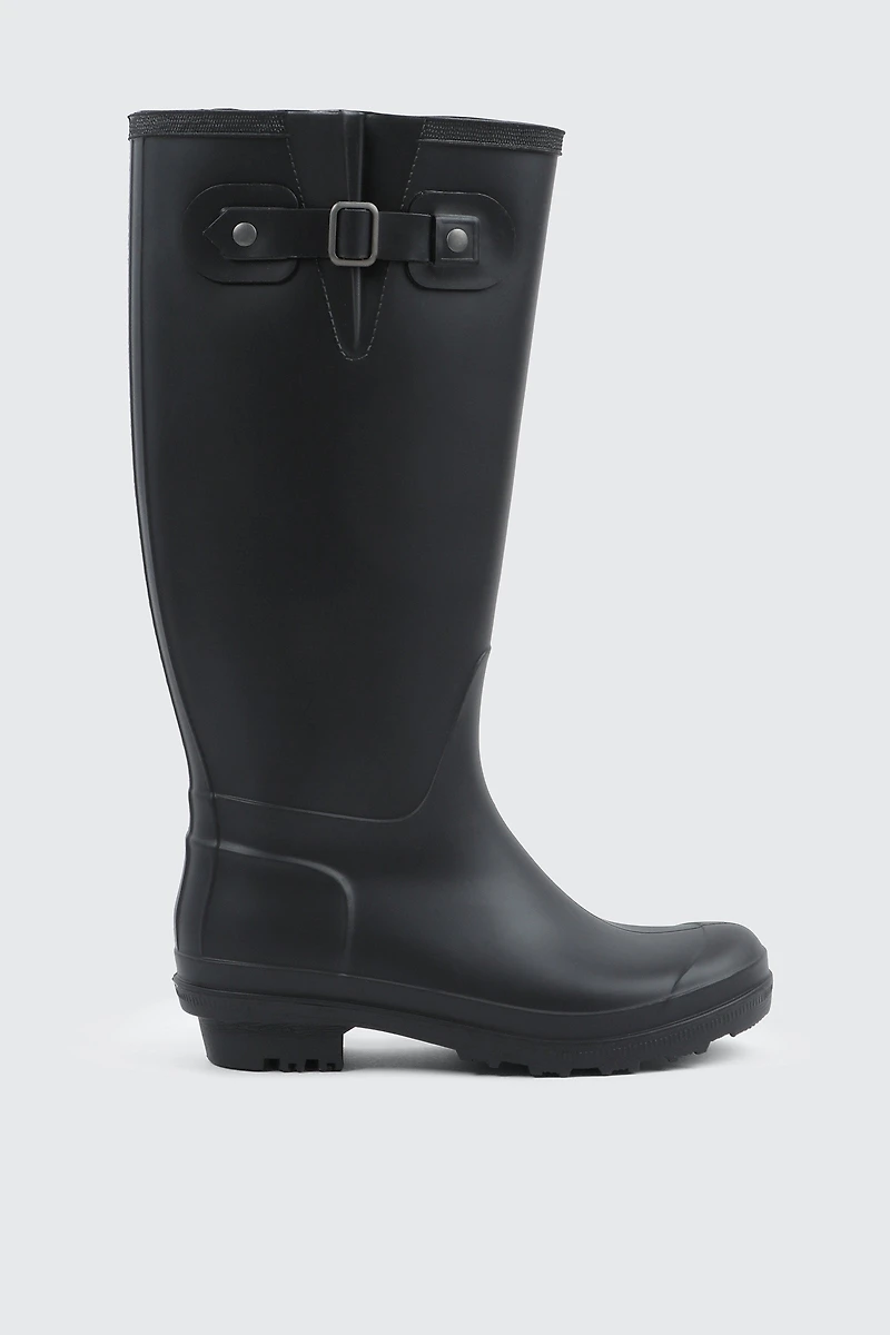 Bottes de pluie aux genoux