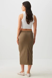 Jupe crayon à fente arrière très douce