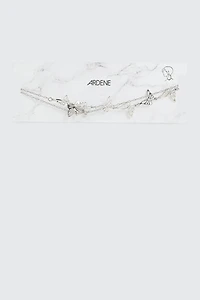 Collier deux rangs à papillons