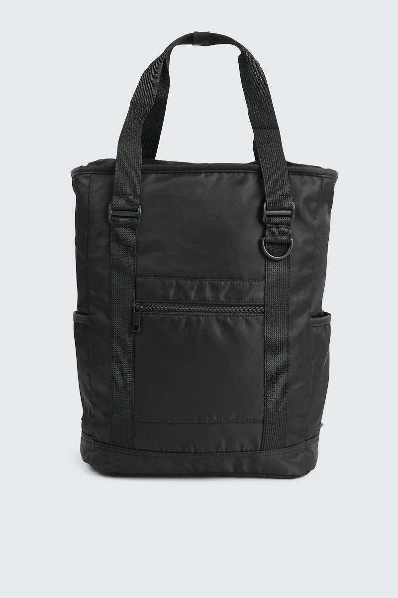 Ardene Nylon Backpack with Handles in Black | 100% Recycled Polyester/Nylon | Eco-Conscious