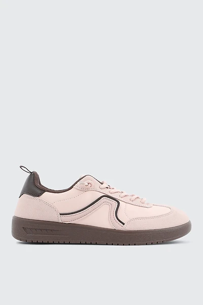 Ardene Contrast Sneakers in Light Pink | Size | Eco-Conscious