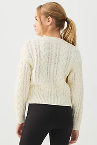 Chandail en tricot côtel