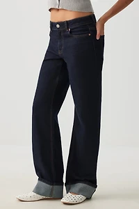 Le jean Era coupe droite à revers