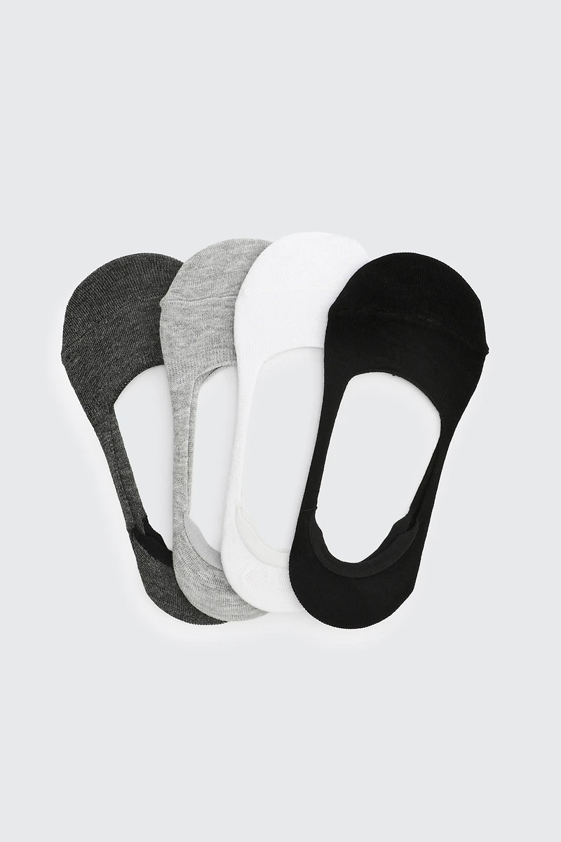 Ardene 4-Pack Bamboo Rayon Shoe Liners in | Polyester/Rayon/Spandex | Eco-Conscious